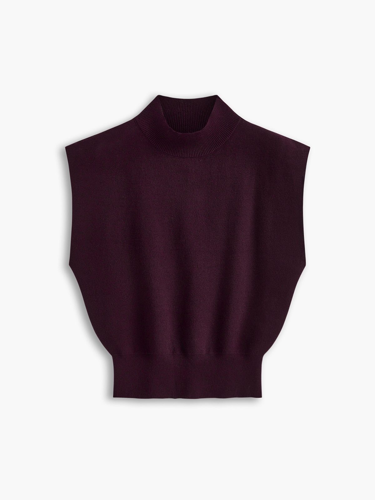 Bequeme, einfarbige Strickweste