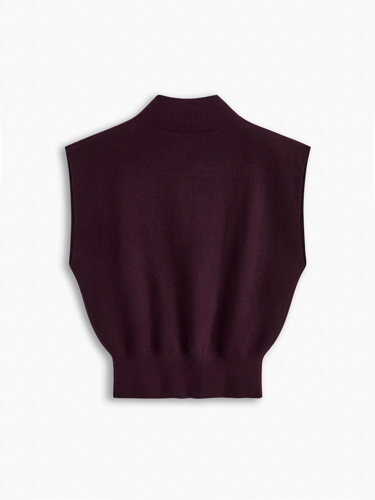Bequeme, einfarbige Strickweste