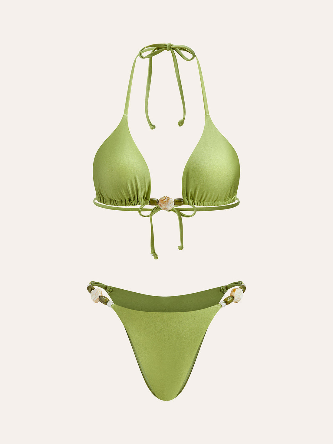 Askılı Volan Detaylı Bikini Takımı