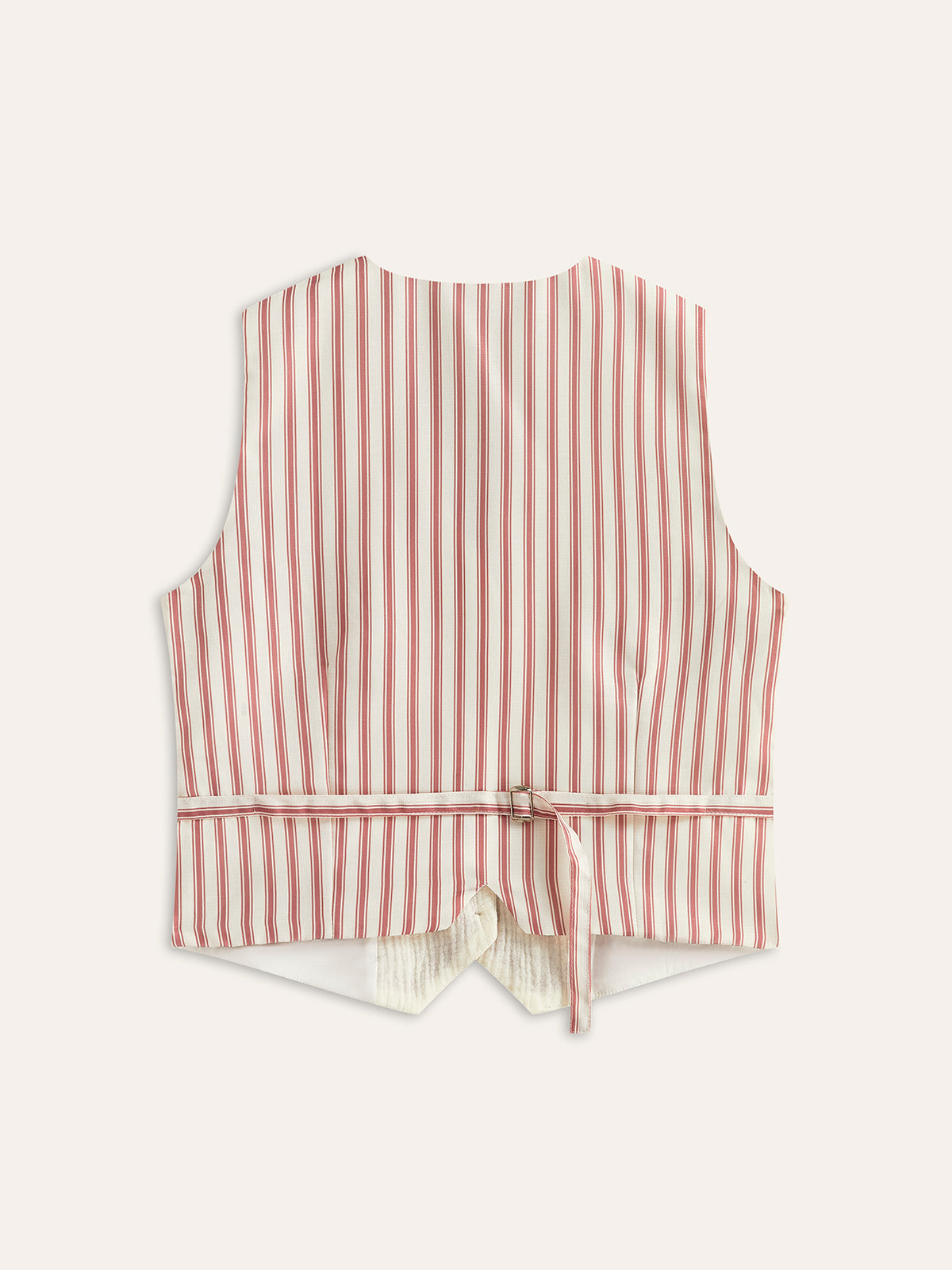 Boho Patterned Vest with Belted Back