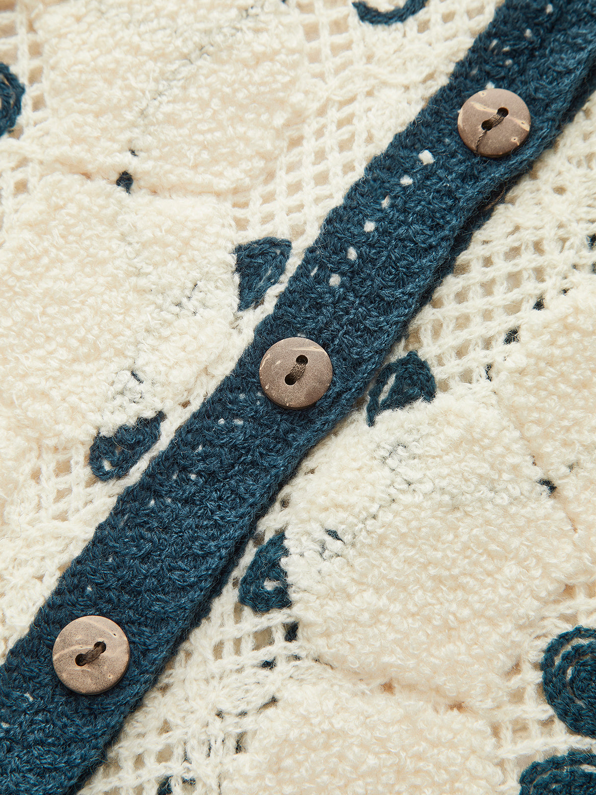 Embroidered Crochet Vest