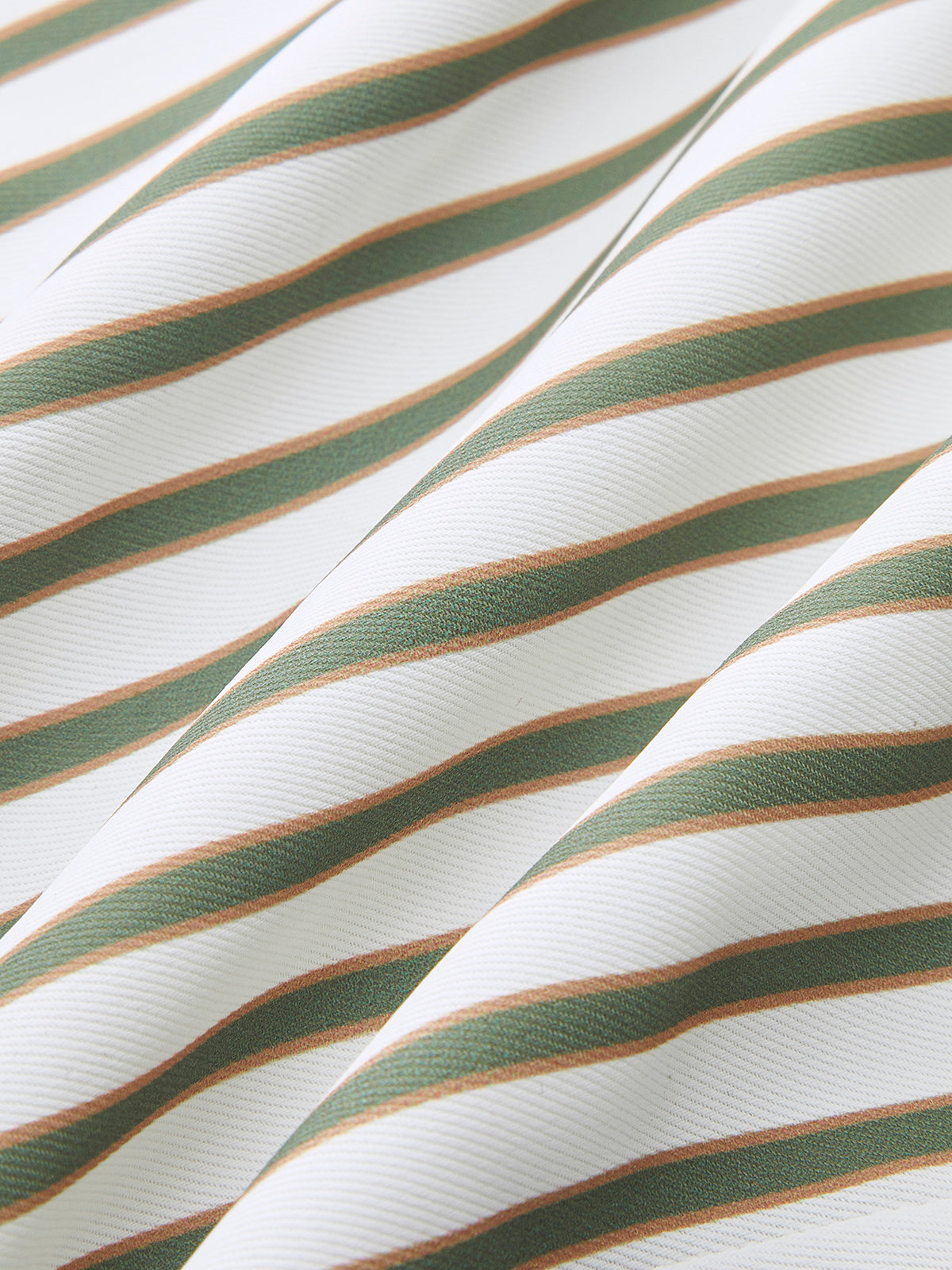 Gestreifte Hose mit mittelhohem Bund und weitem Bein 