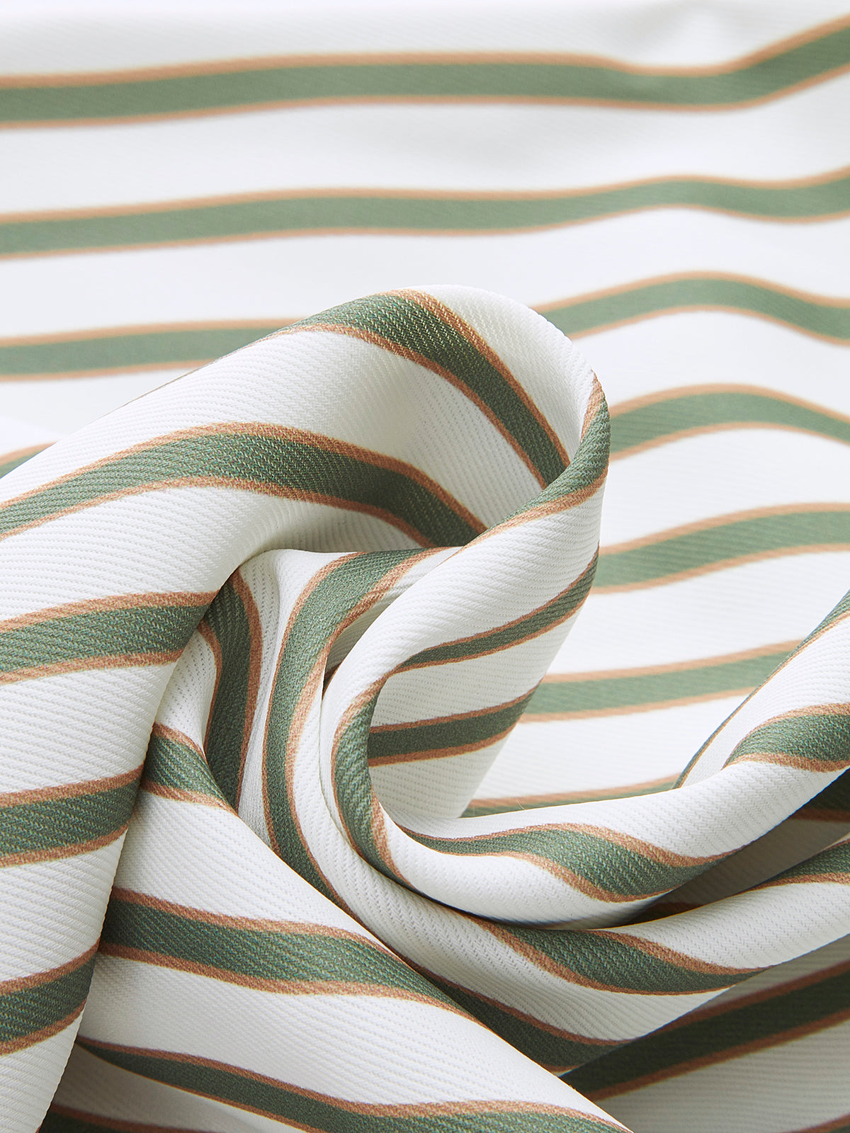 Gestreifte Hose mit mittelhohem Bund und weitem Bein 