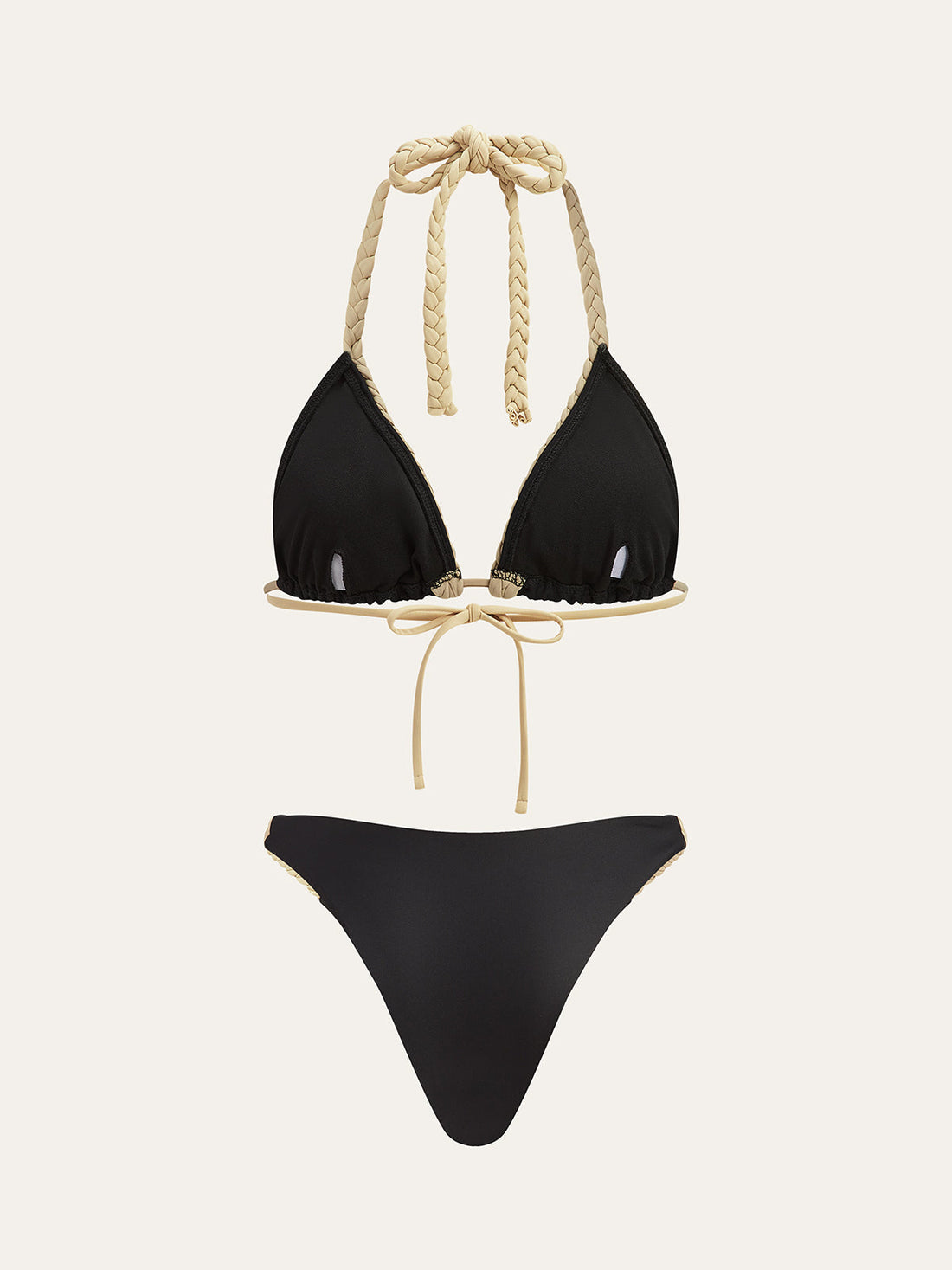 Bikini-Set mit geflochtenen Trägern