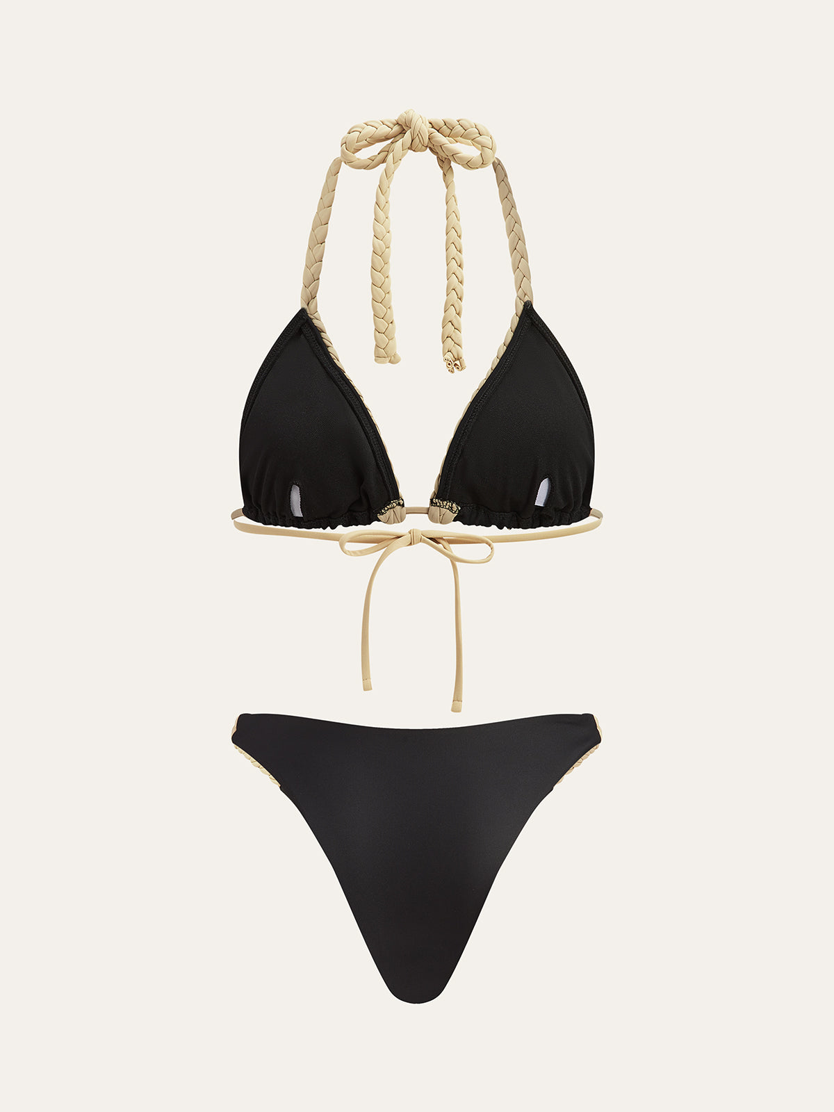 Bikini-Set mit geflochtenen Trägern