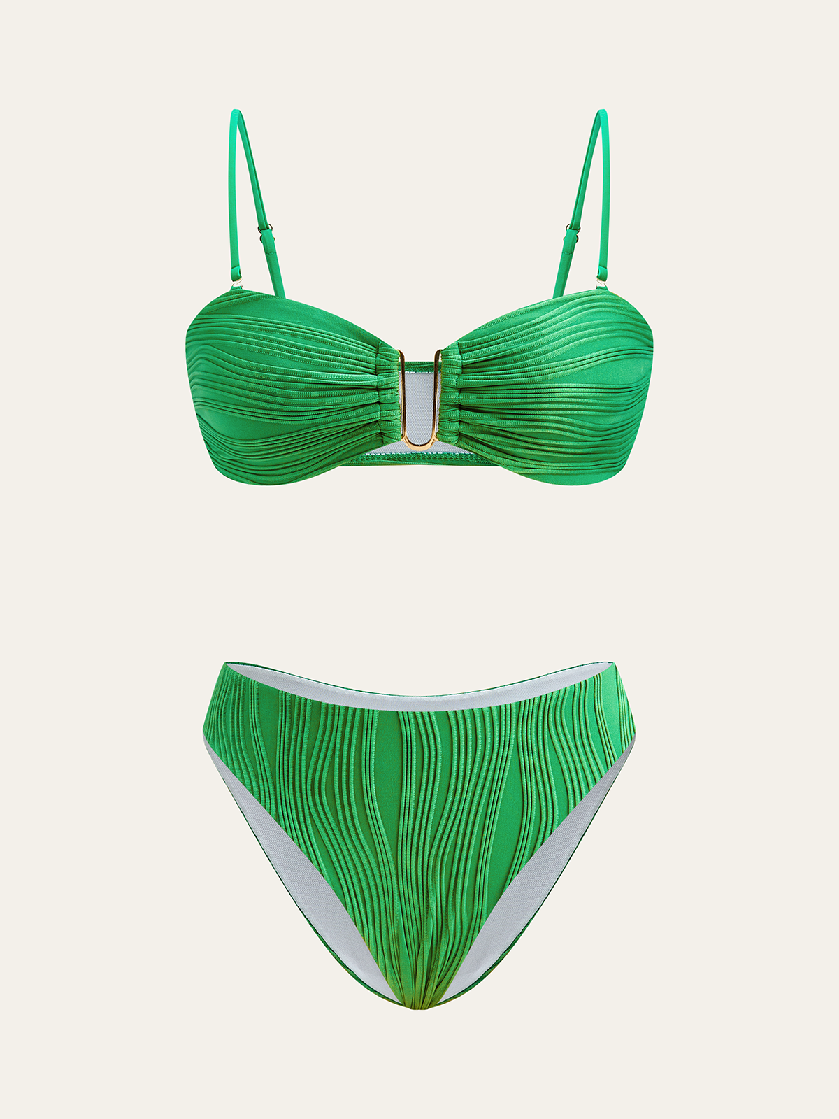 Bikini-Set mit Struktur
