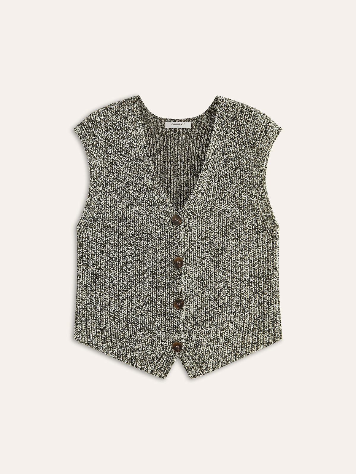 Strickweste mit Knöpfen