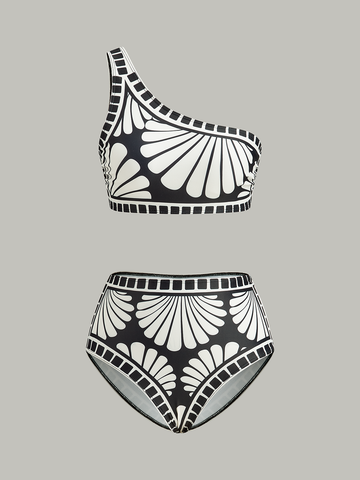 Asimetrik Tek Omuz Bikini Takımı