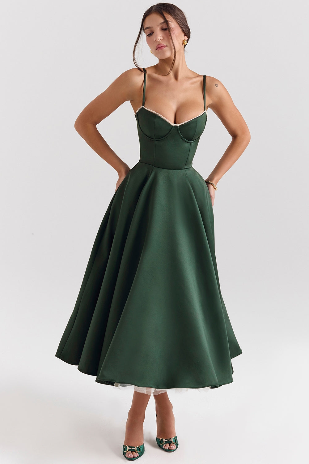 Mademoiselle Midikleid - Grün 