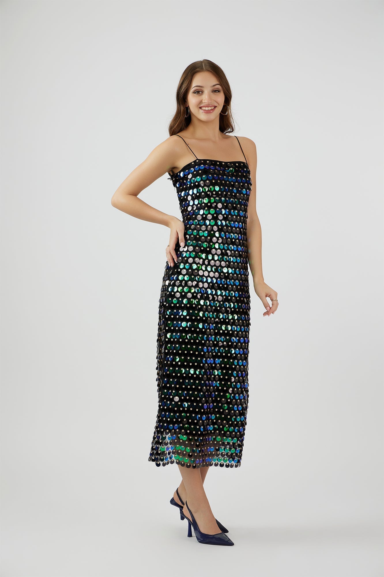 Bella Sequined Midi Dress