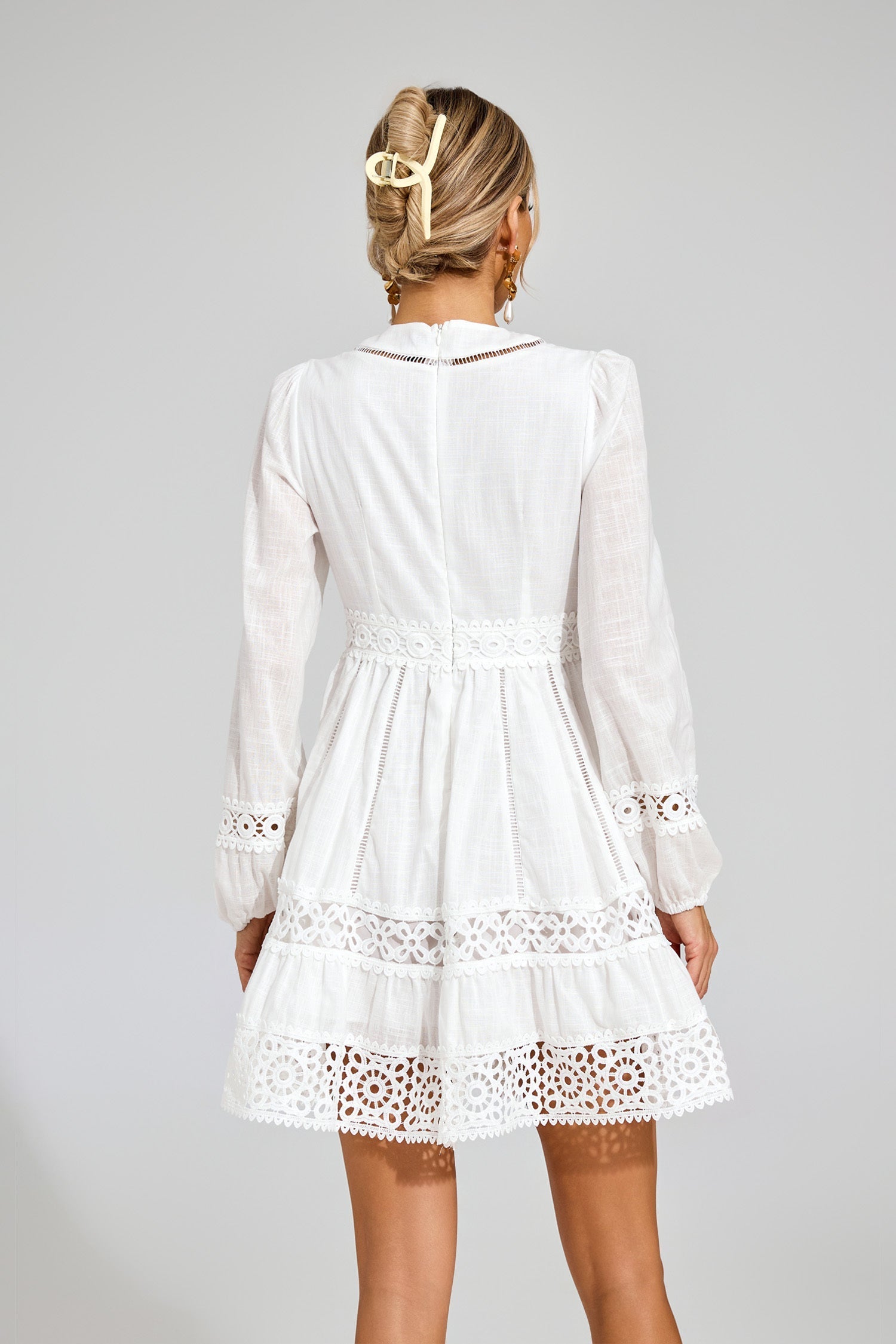 Genevieve Dantel Detaylı Mini Elbise