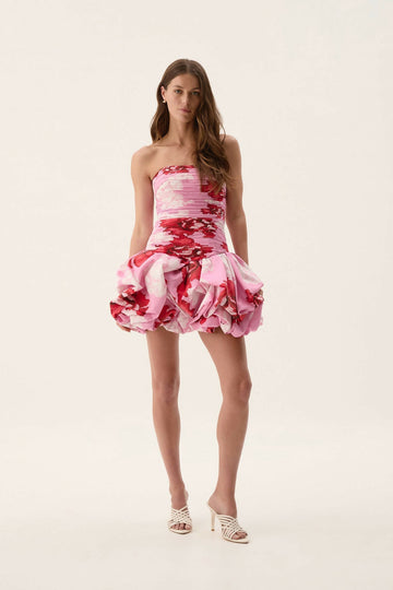Aje Violette Ballonrock-Minikleid - Blumenmuster