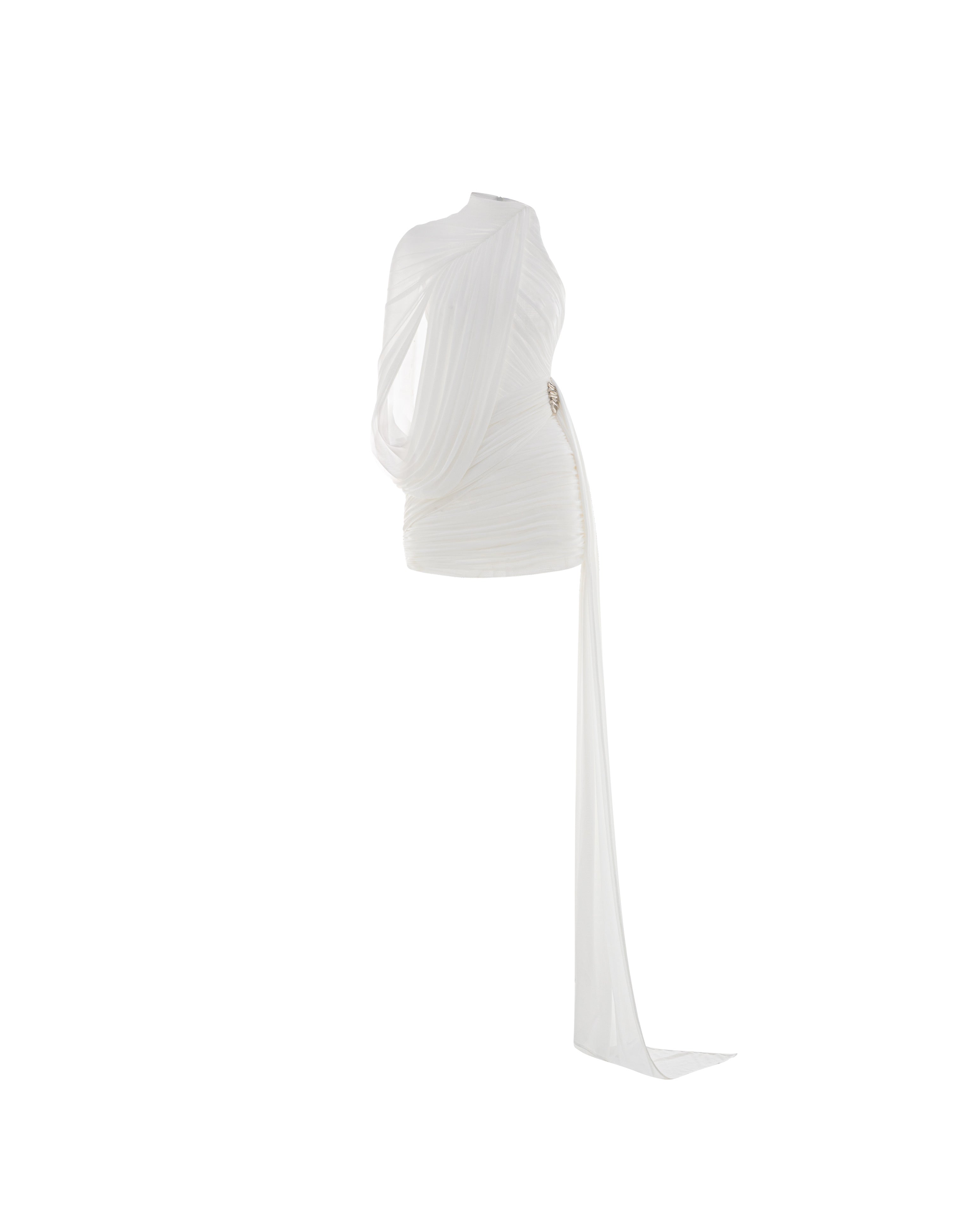 Calliope Mini Elbise-Beyaz