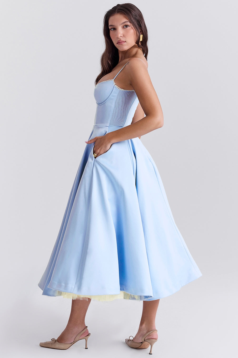Mademoiselle Midikleid - Blau 