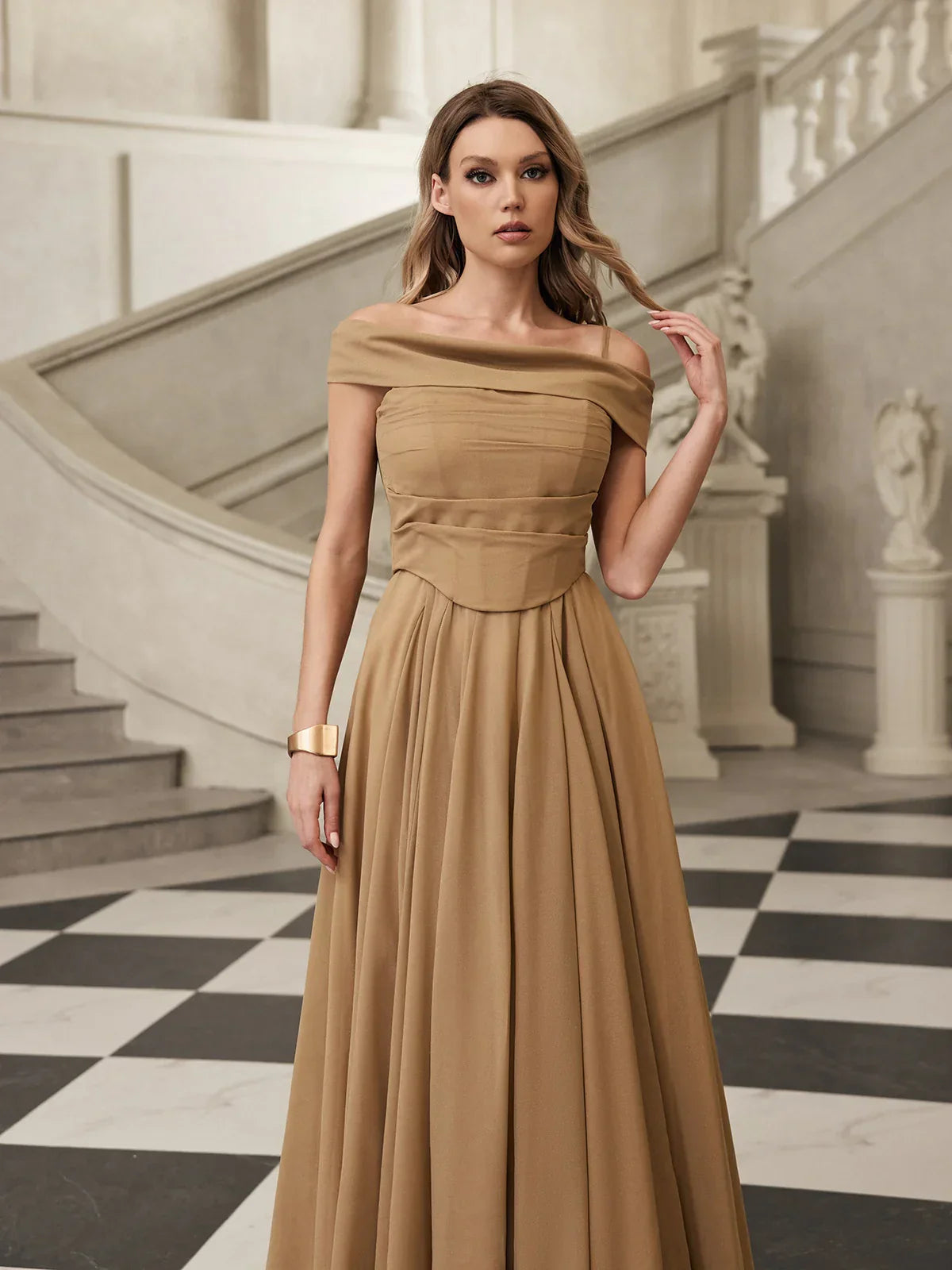 Laurette Draped Maxi Dress 