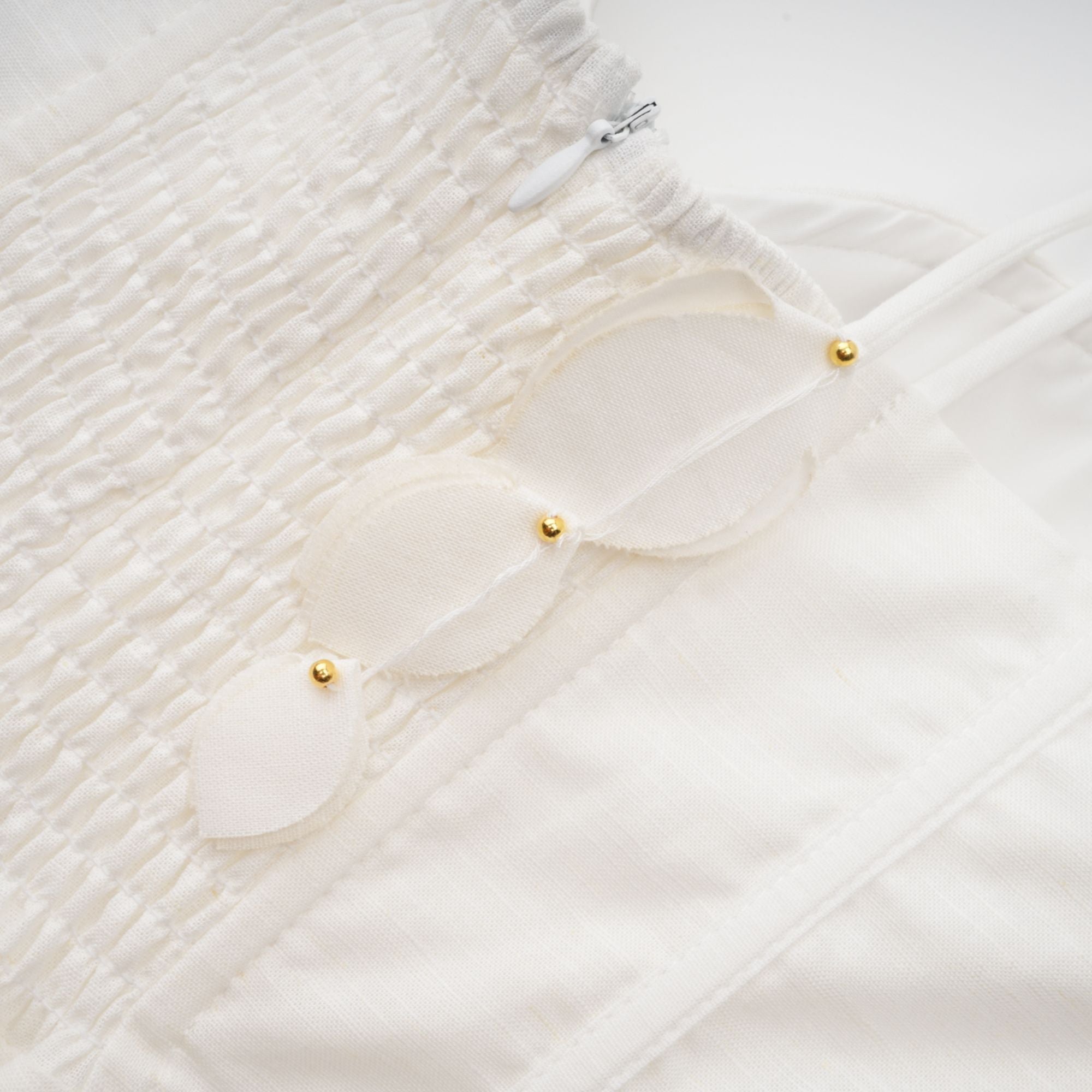 Hélène White Corset Midi Dress