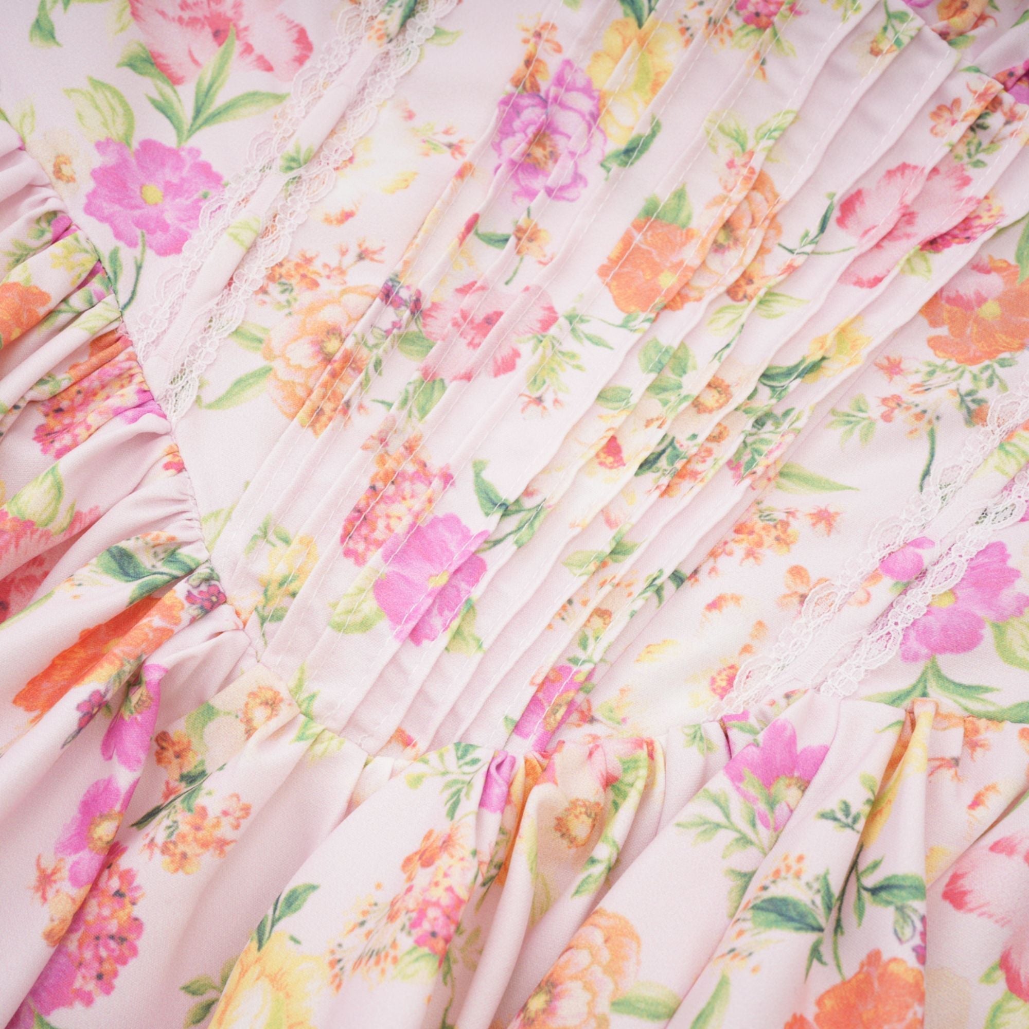 Parl Floral Patterned Cotton Mini Dress