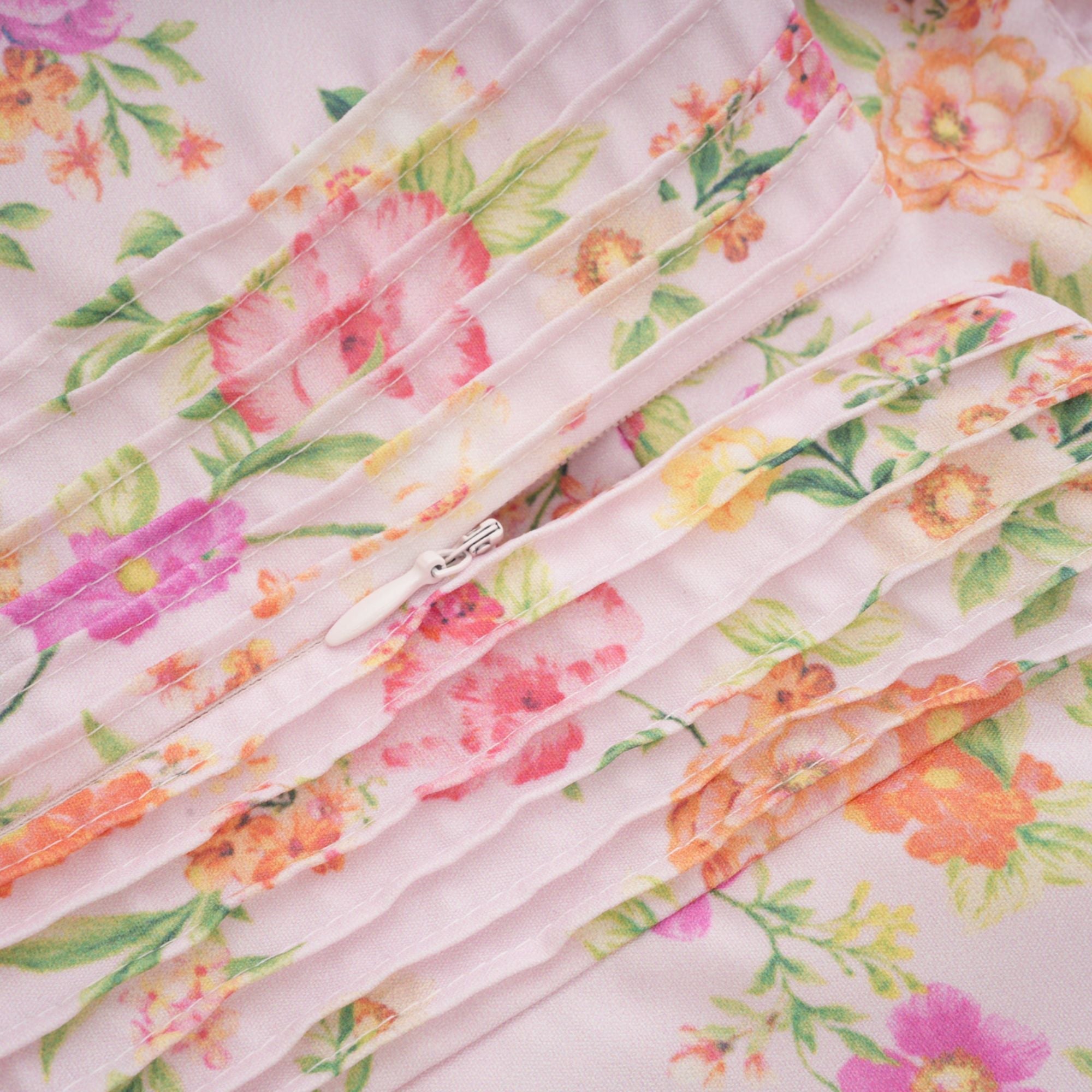 Parl Floral Patterned Cotton Mini Dress