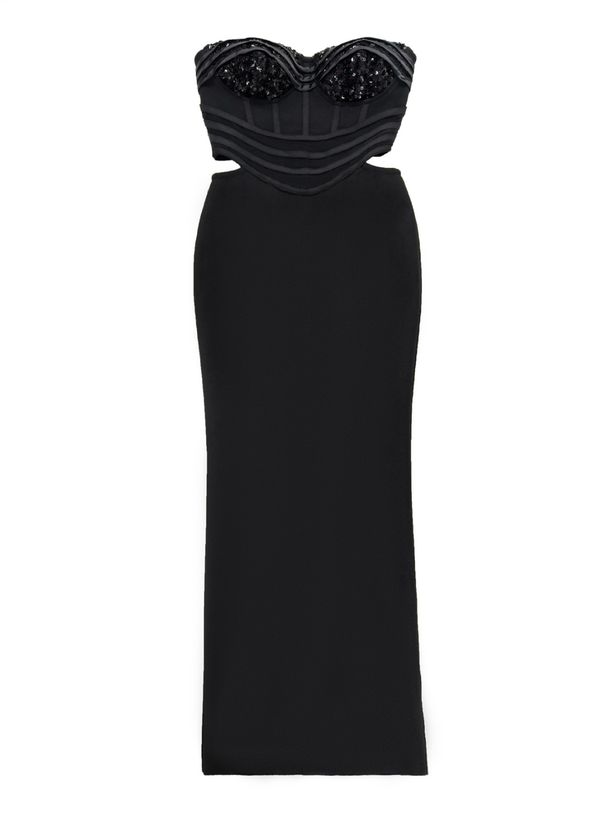 Dajuan trägerloses Maxikleid mit Bandagen