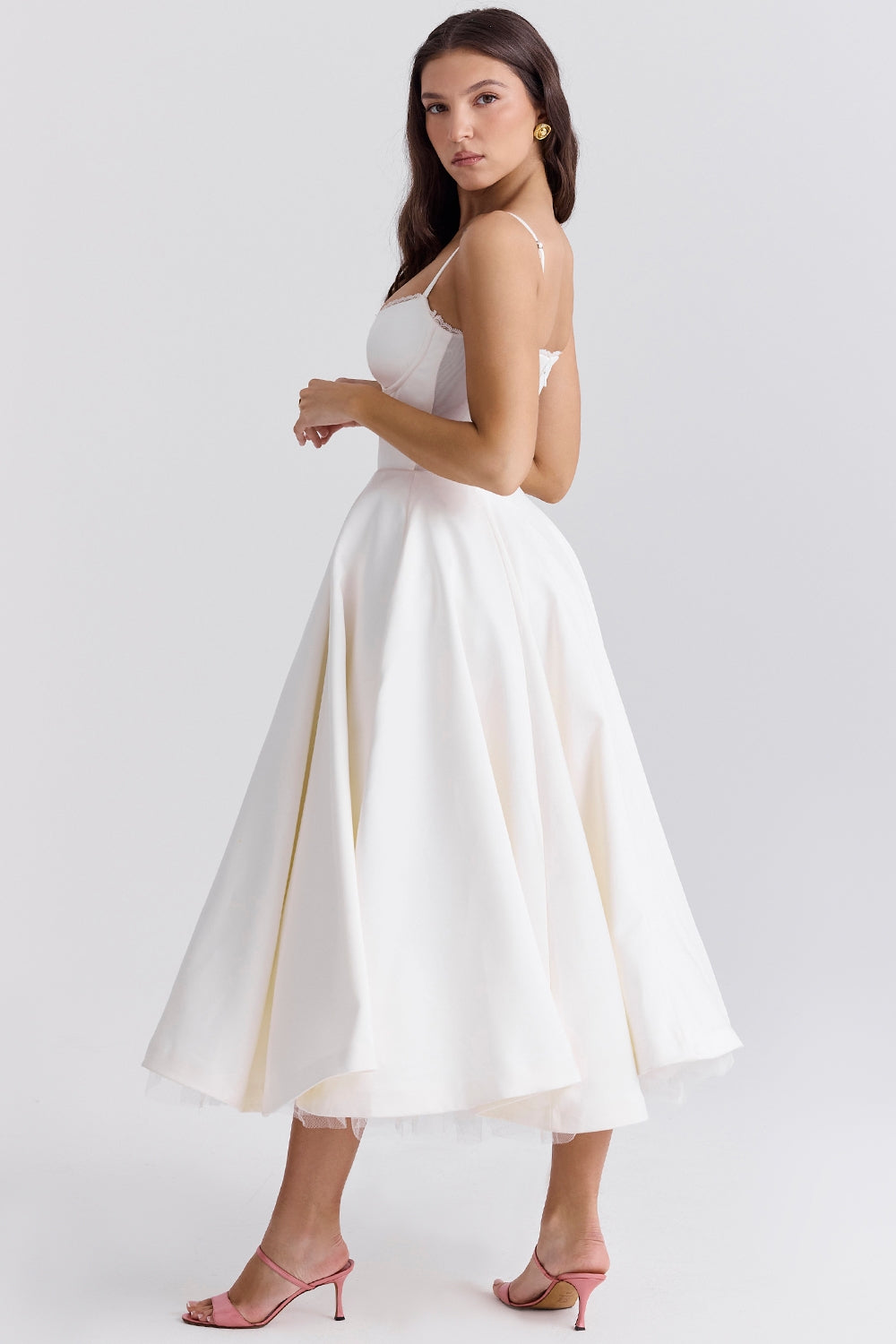 Mademoiselle Midikleid - Elfenbein 