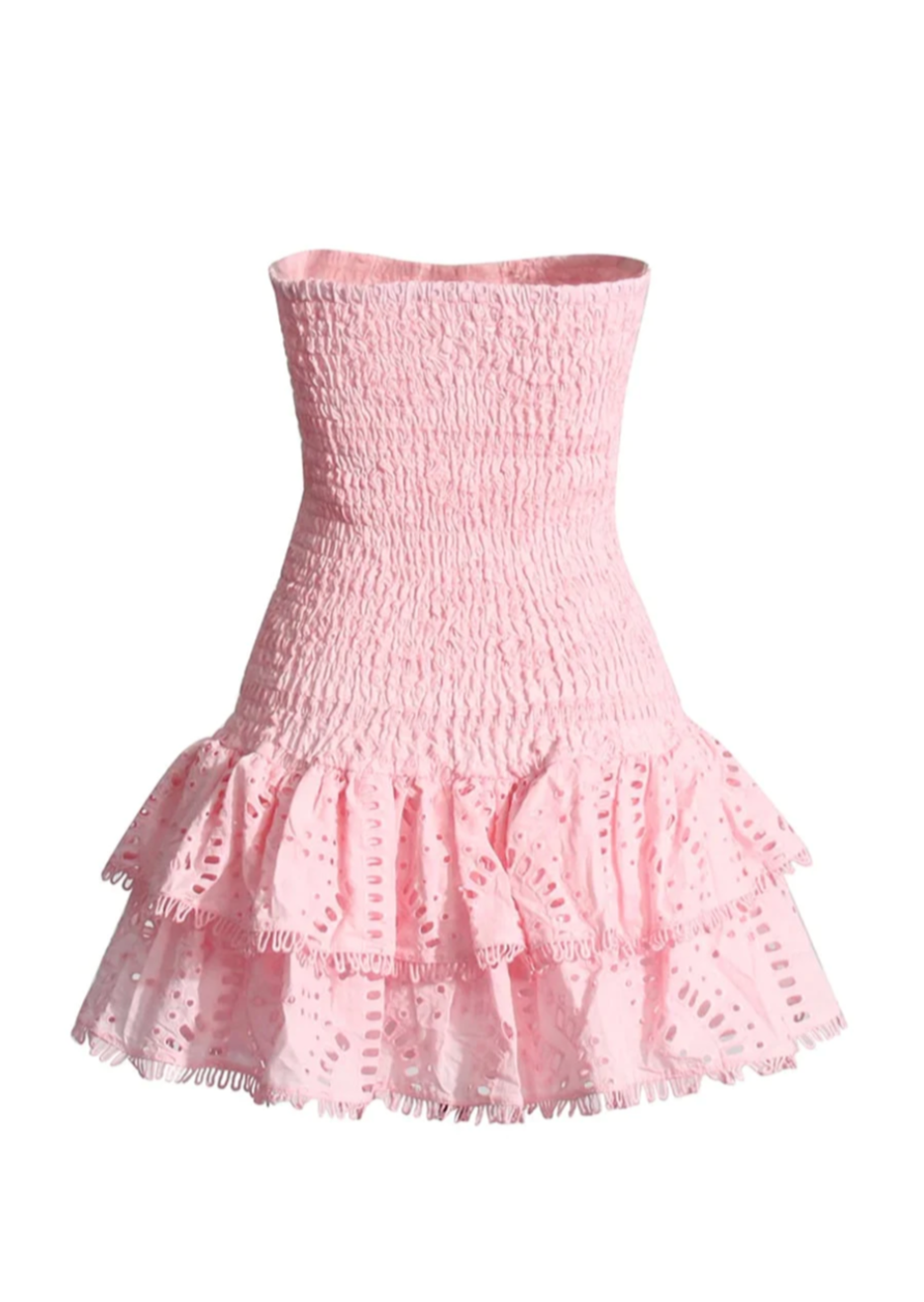 Victoria Straplez Mini Elbise