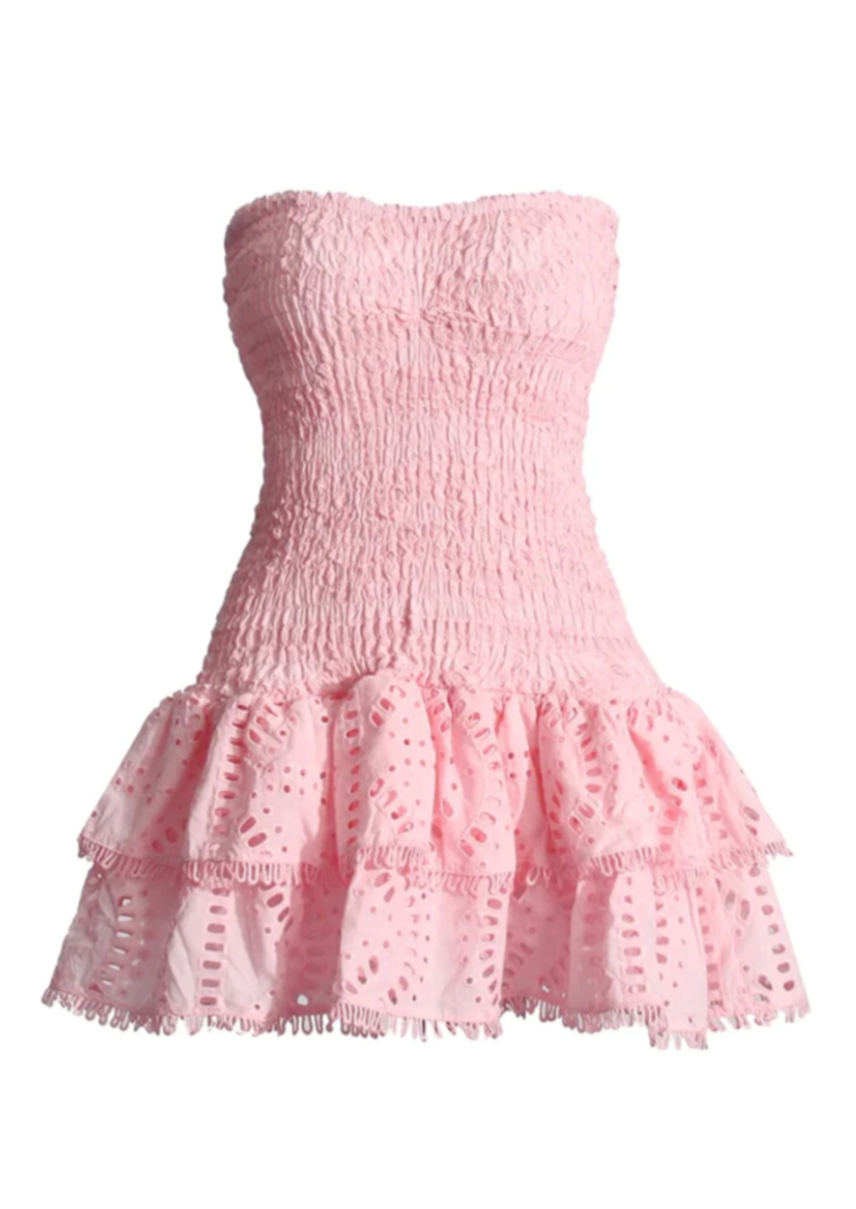Victoria Straplez Mini Elbise