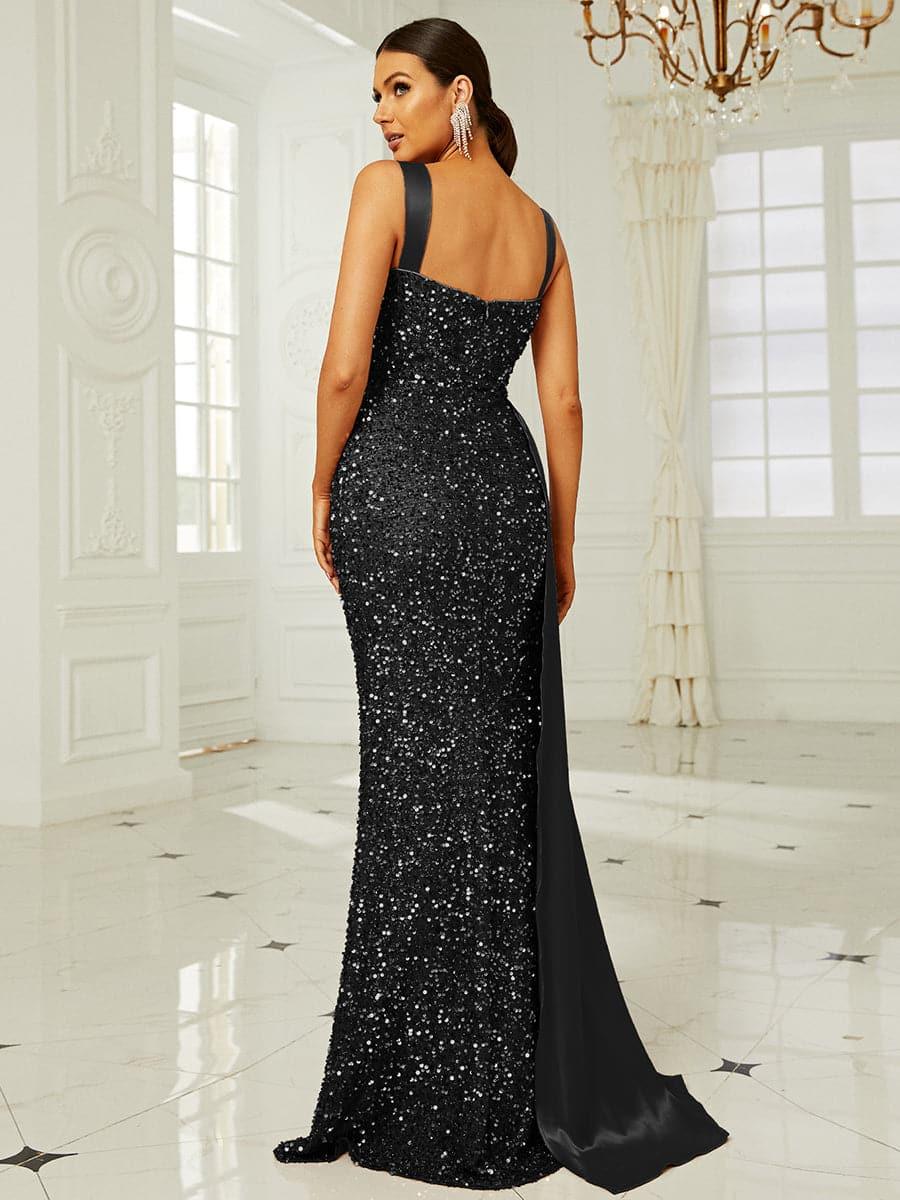 Winslet gestreiftes Korsett-Maxikleid