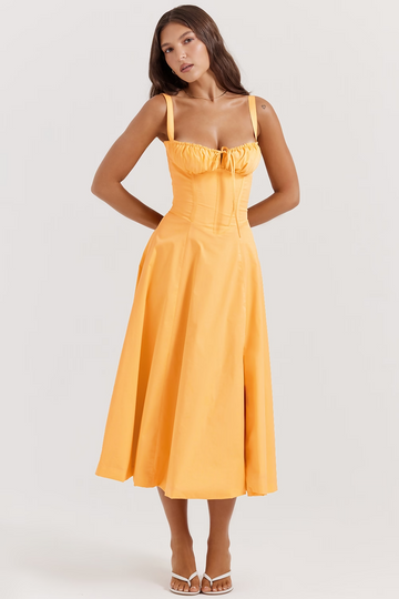 Carmen Mandalina Midi Elbise