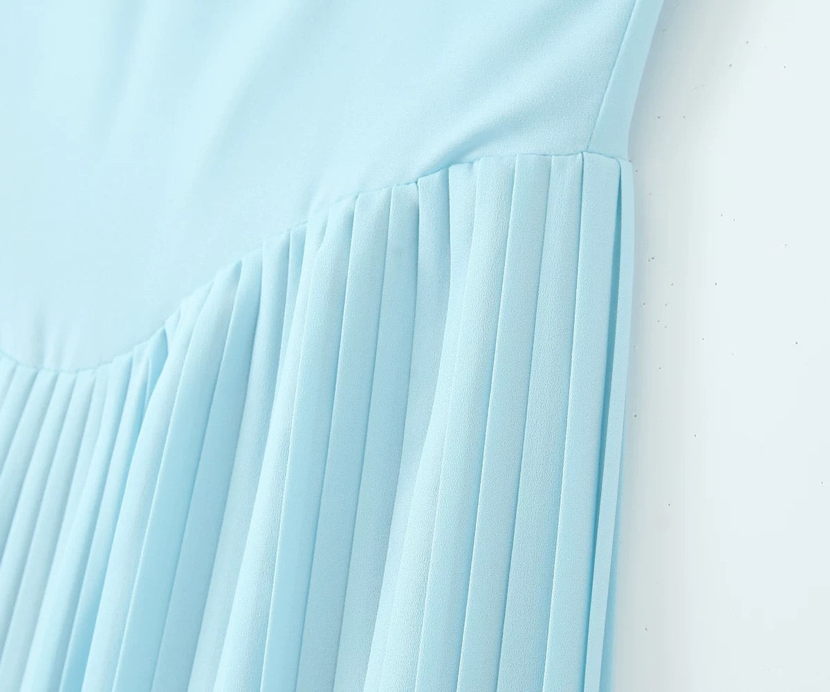 Celeste Pileli Bustier Maxi Elbise