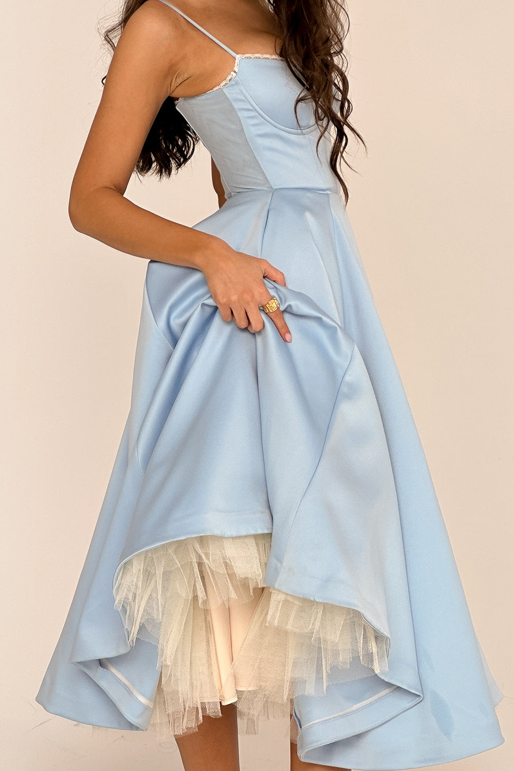 Mademoiselle Midikleid - Blau 