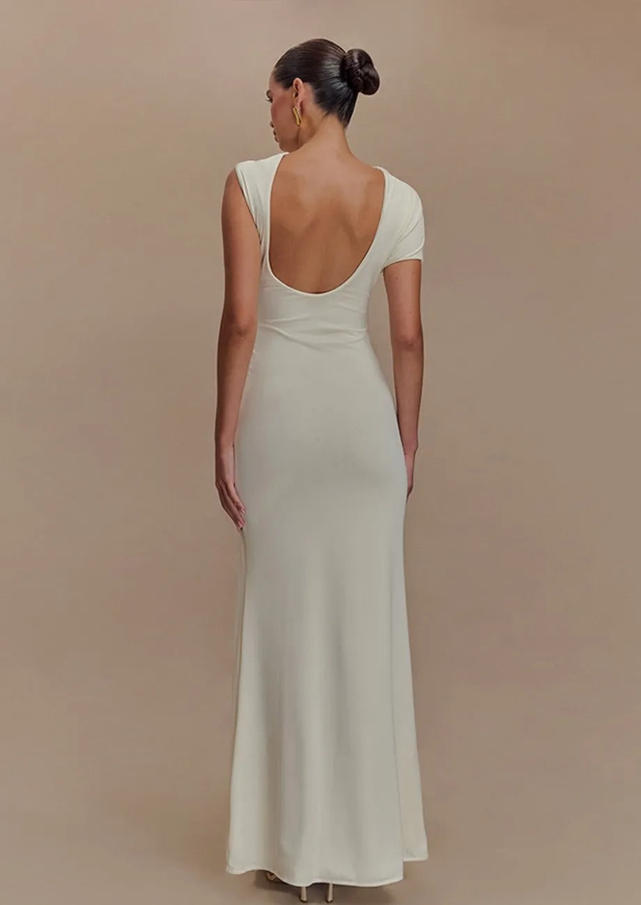 Kılıf Kesimli Uzun Elbise