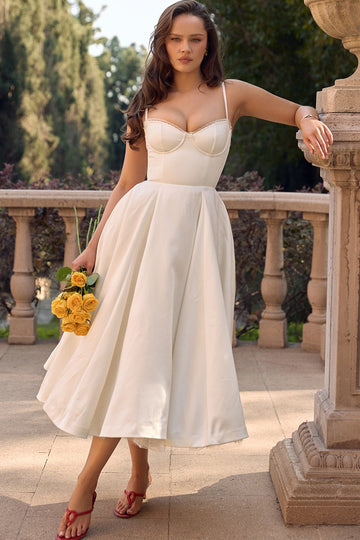 Mademoiselle Midikleid - Elfenbein 