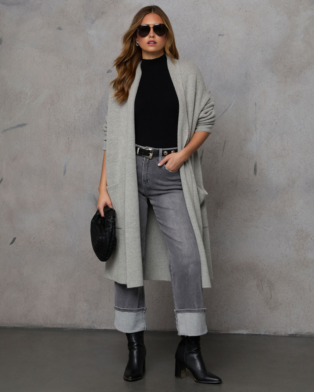 Strick-Strickjacke für Zuhause