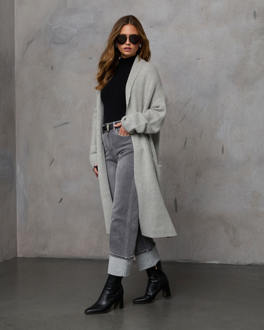 Strick-Strickjacke für Zuhause