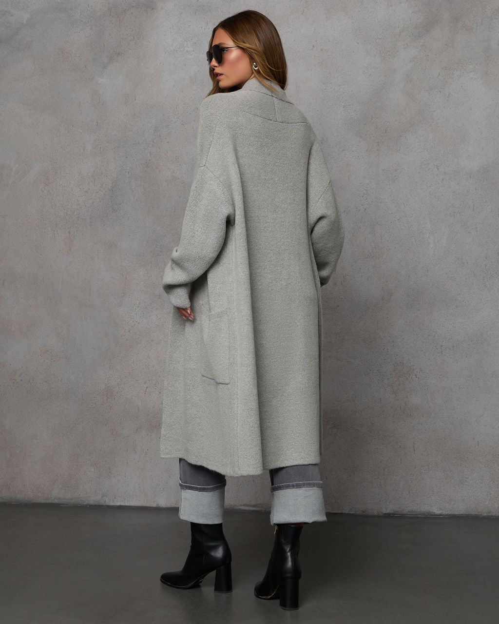 Strick-Strickjacke für Zuhause