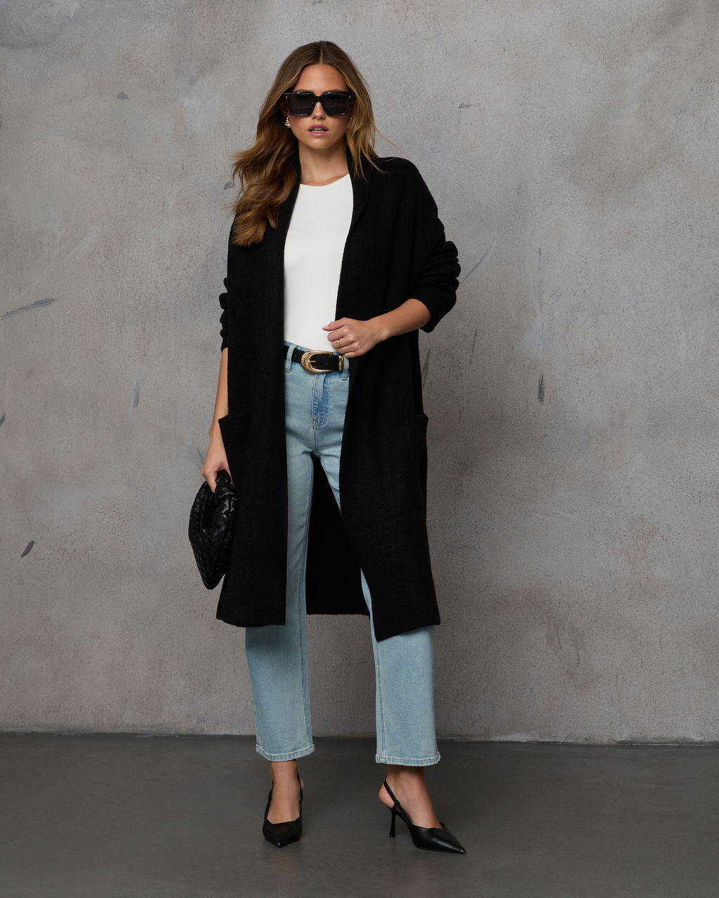 Strick-Strickjacke für Zuhause