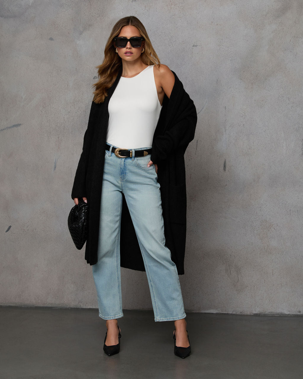 Strick-Strickjacke für Zuhause