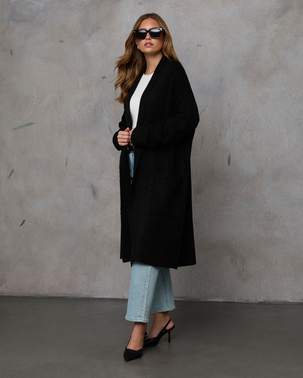 Strick-Strickjacke für Zuhause