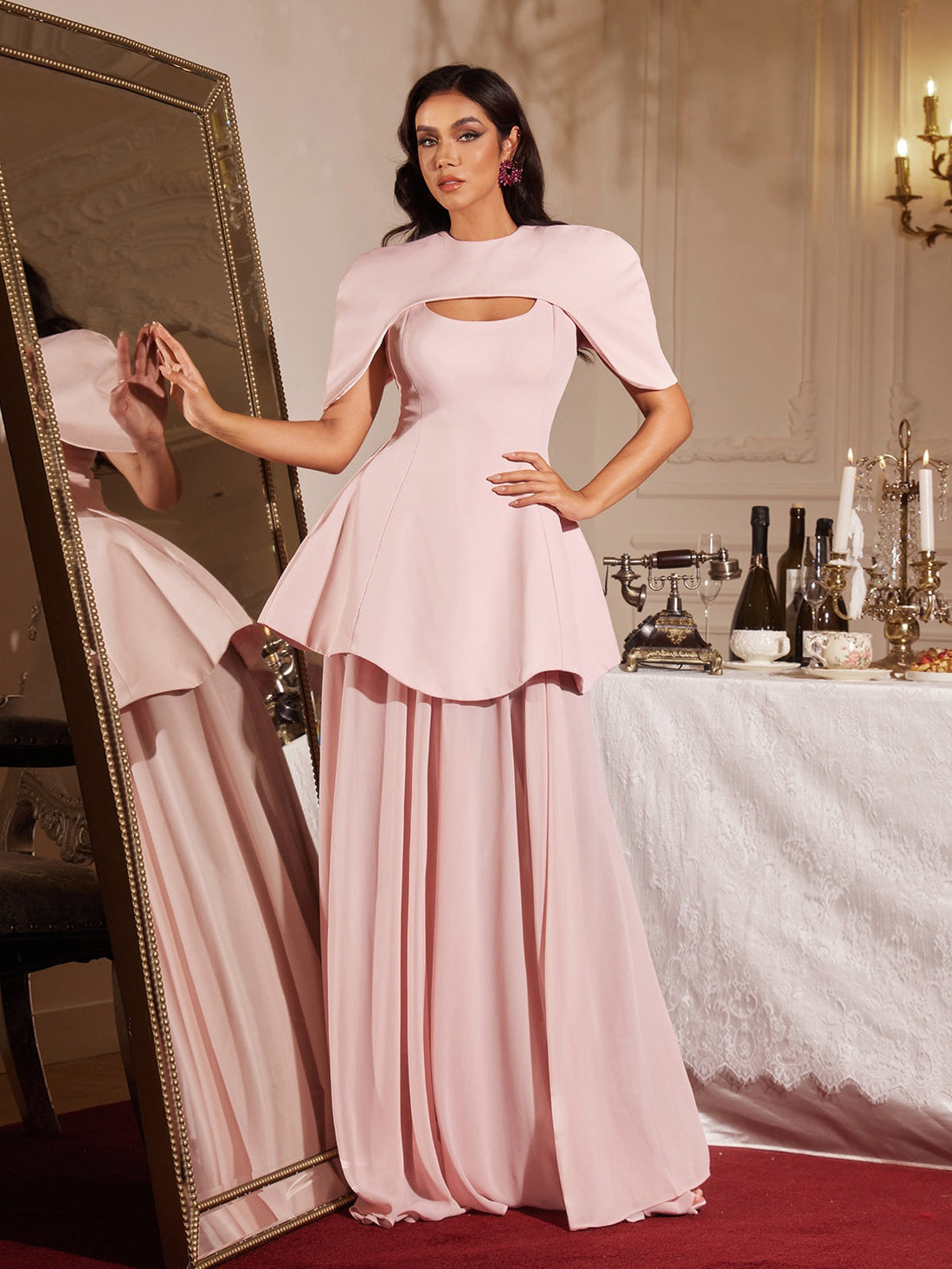 Fina Hooded Maxi Dress Set