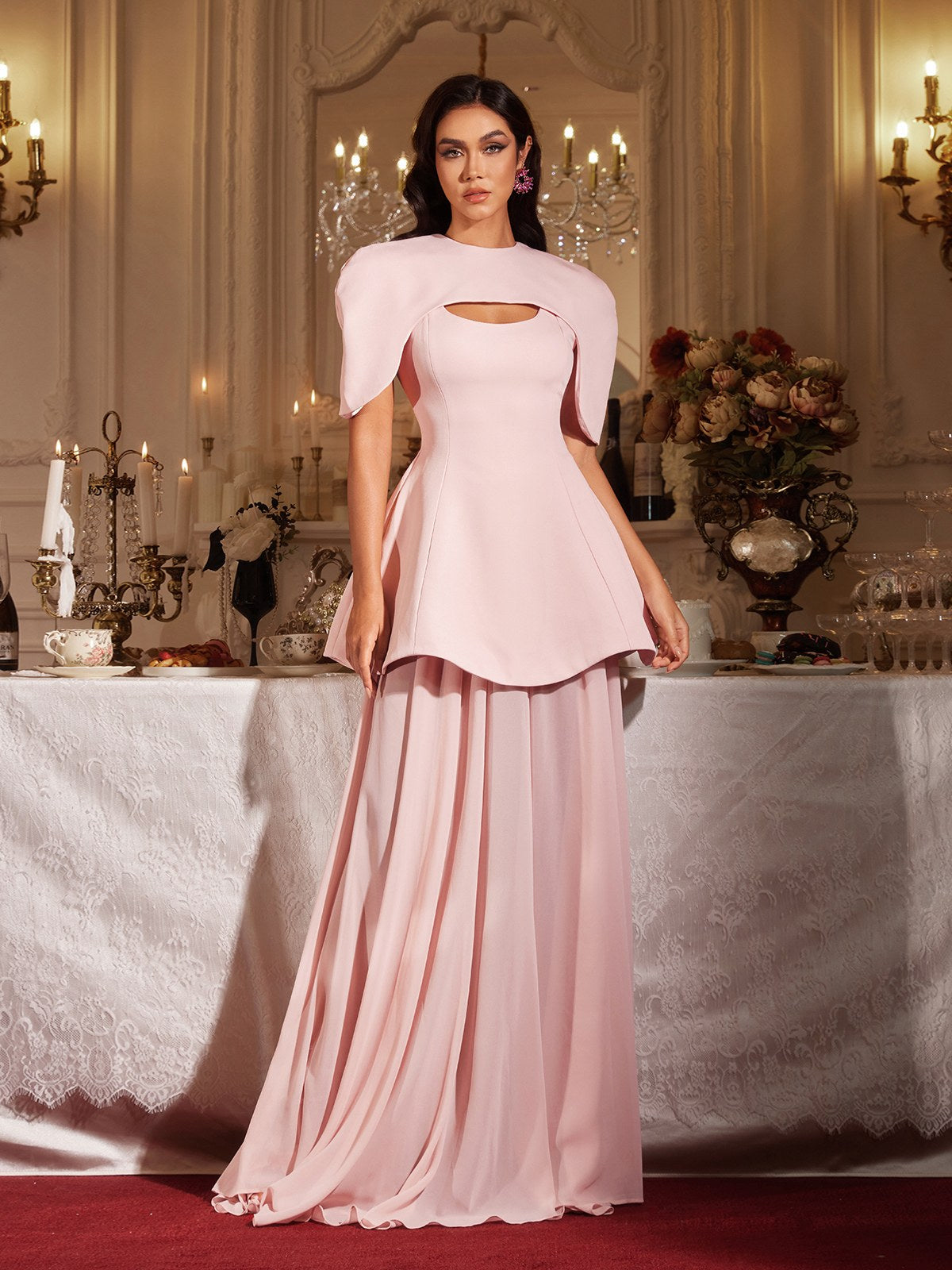 Fina Kapuzen-Maxikleid-Set