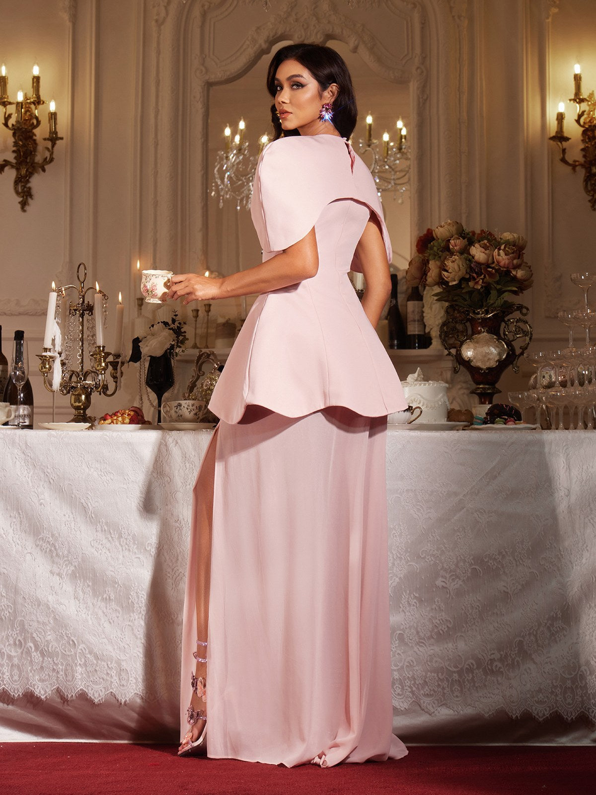 Fina Kapuzen-Maxikleid-Set