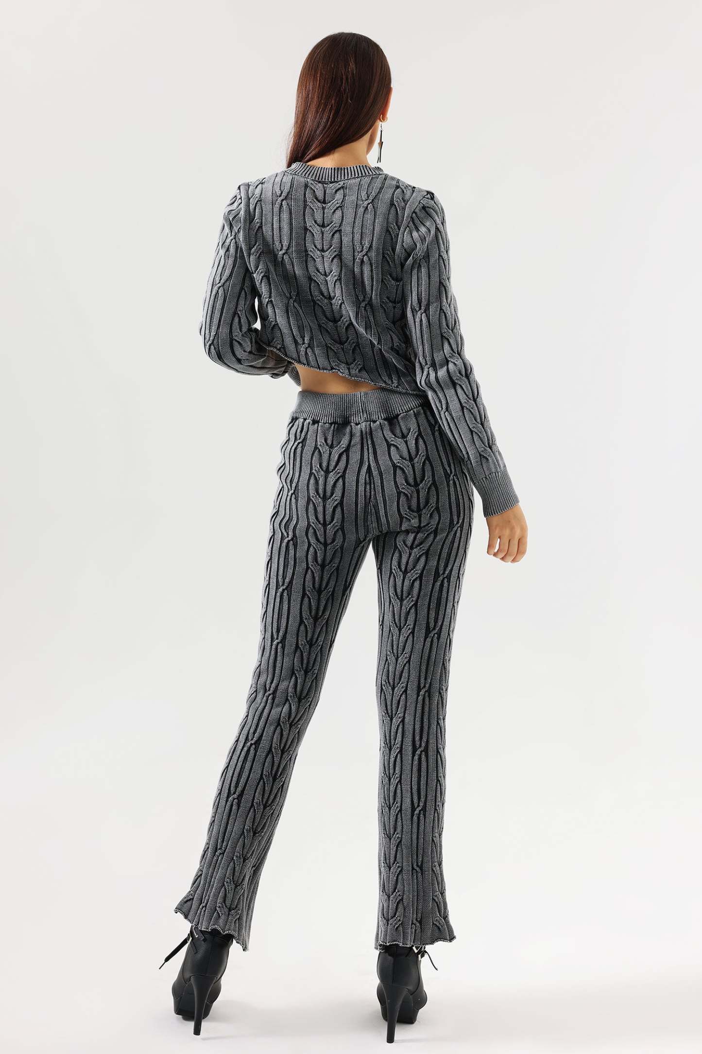 Hona Strickhose mit Zopfmuster