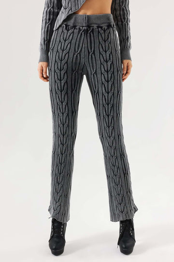 Hona Strickhose mit Zopfmuster