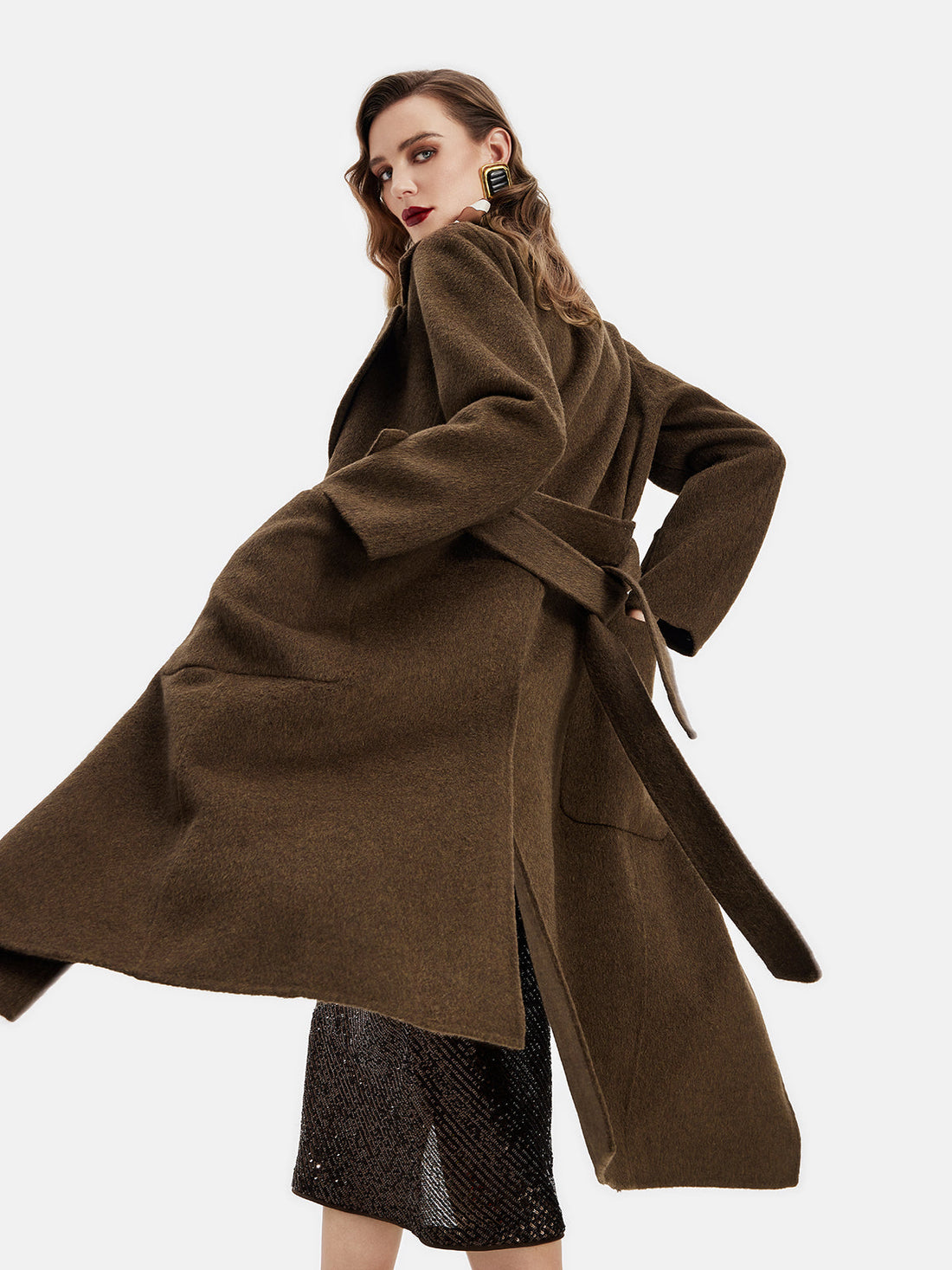 Peruvian Alpaca Wool Collar Jacket