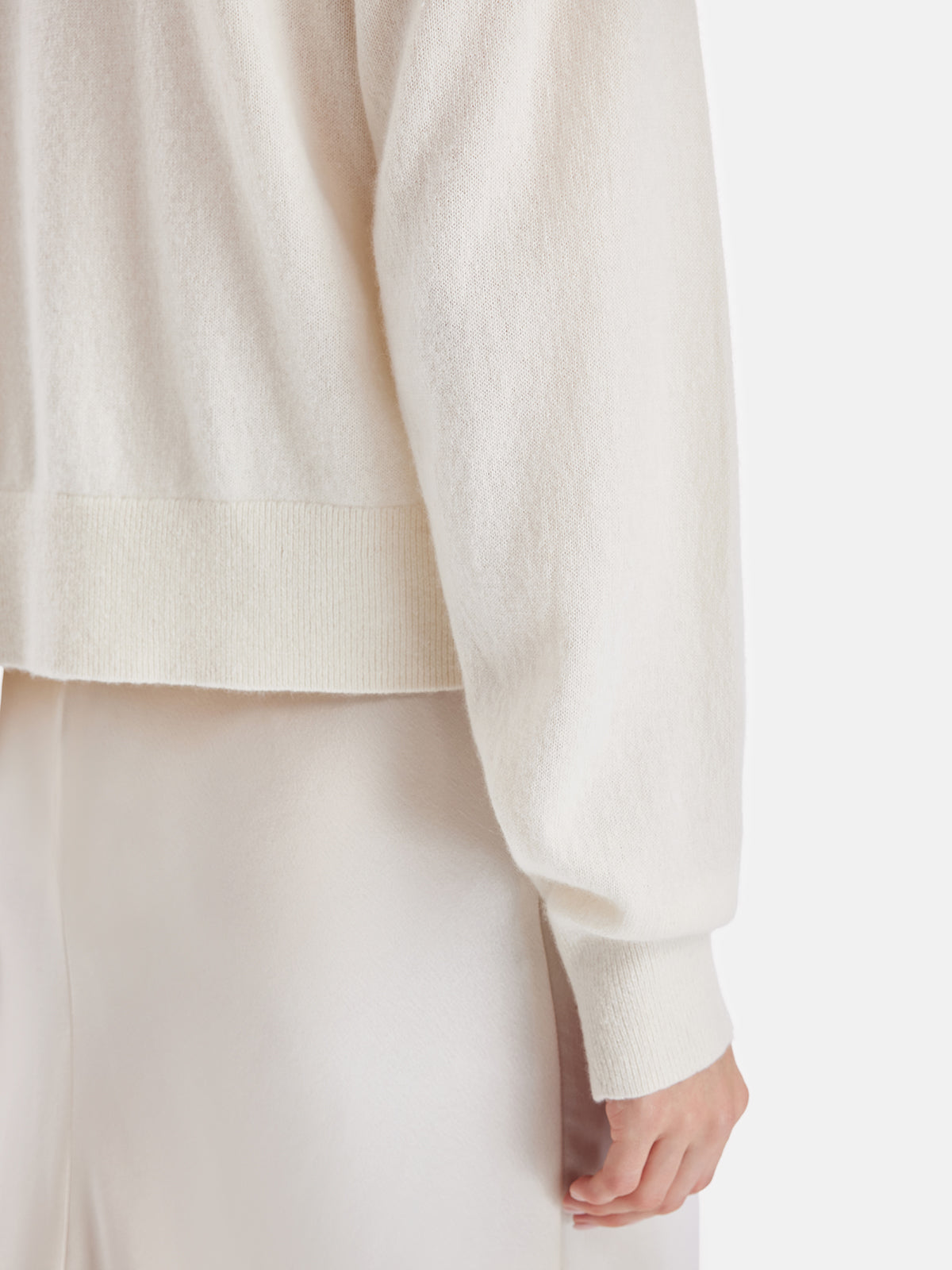 Cashmere Cardigan with Lace and Floral Embroidery