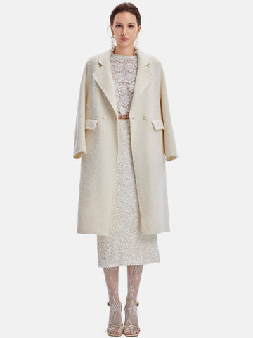 Kragenjacke aus australischer Alpakawolle