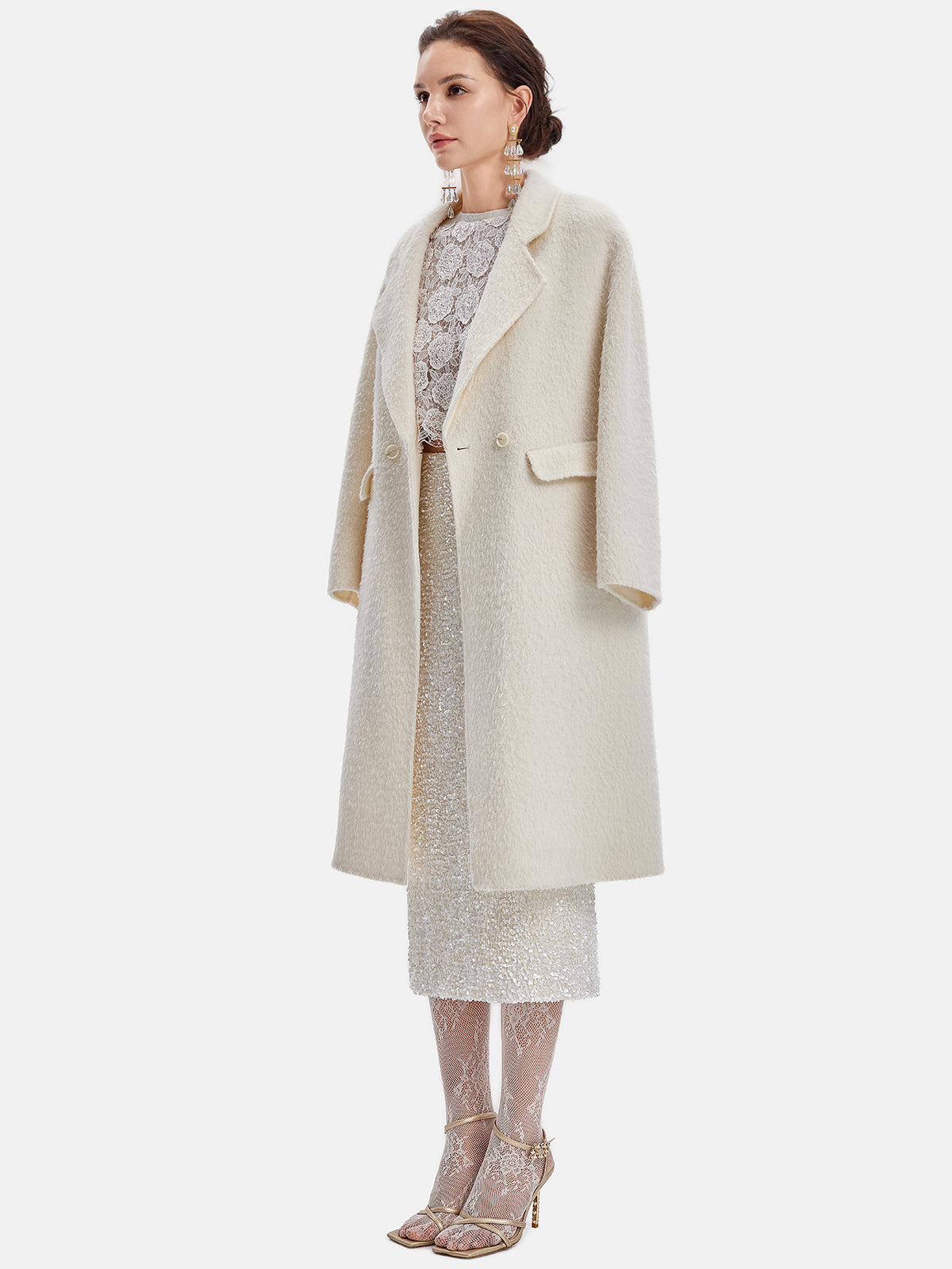 Kragenjacke aus australischer Alpakawolle