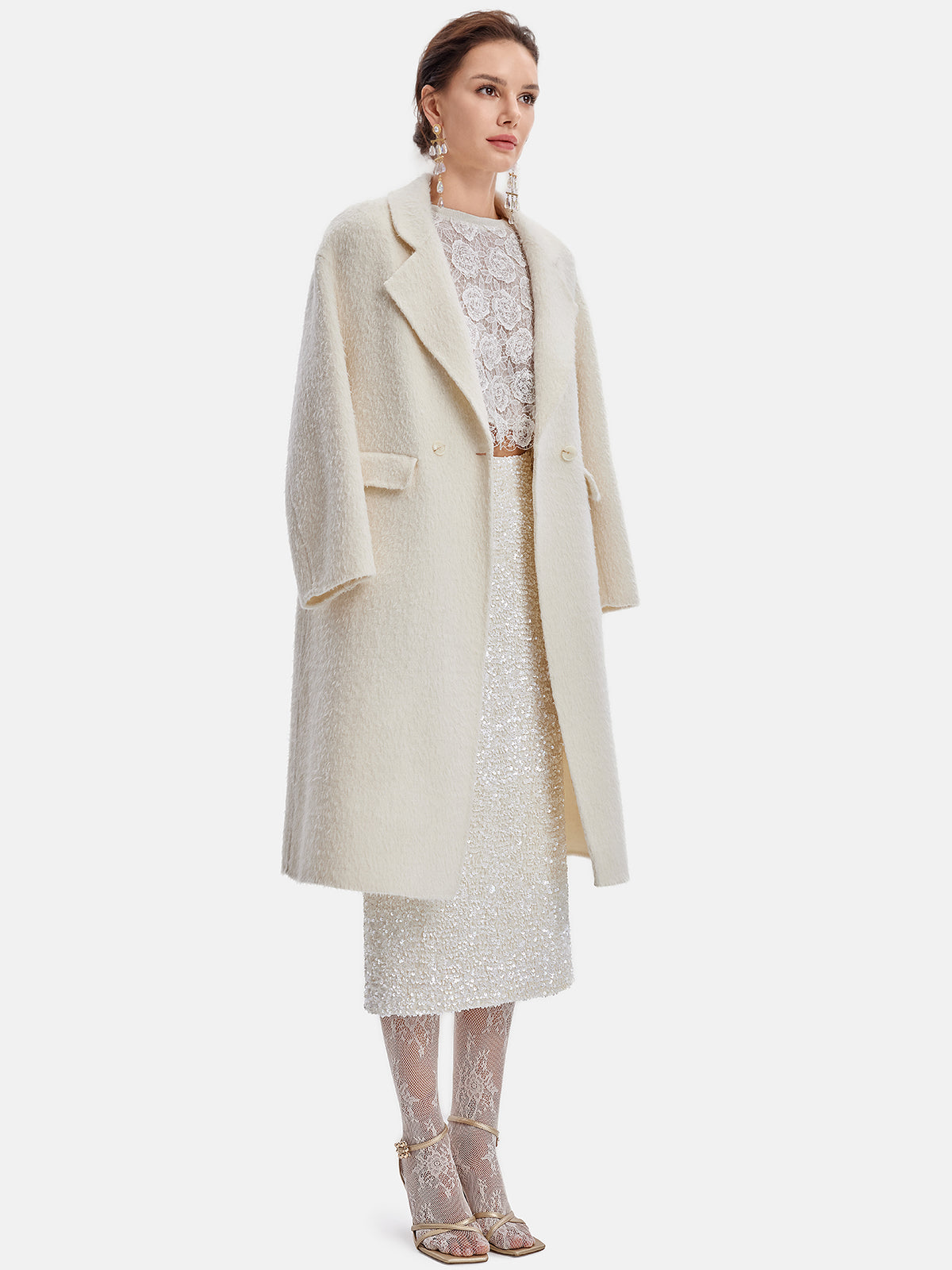 Kragenjacke aus australischer Alpakawolle
