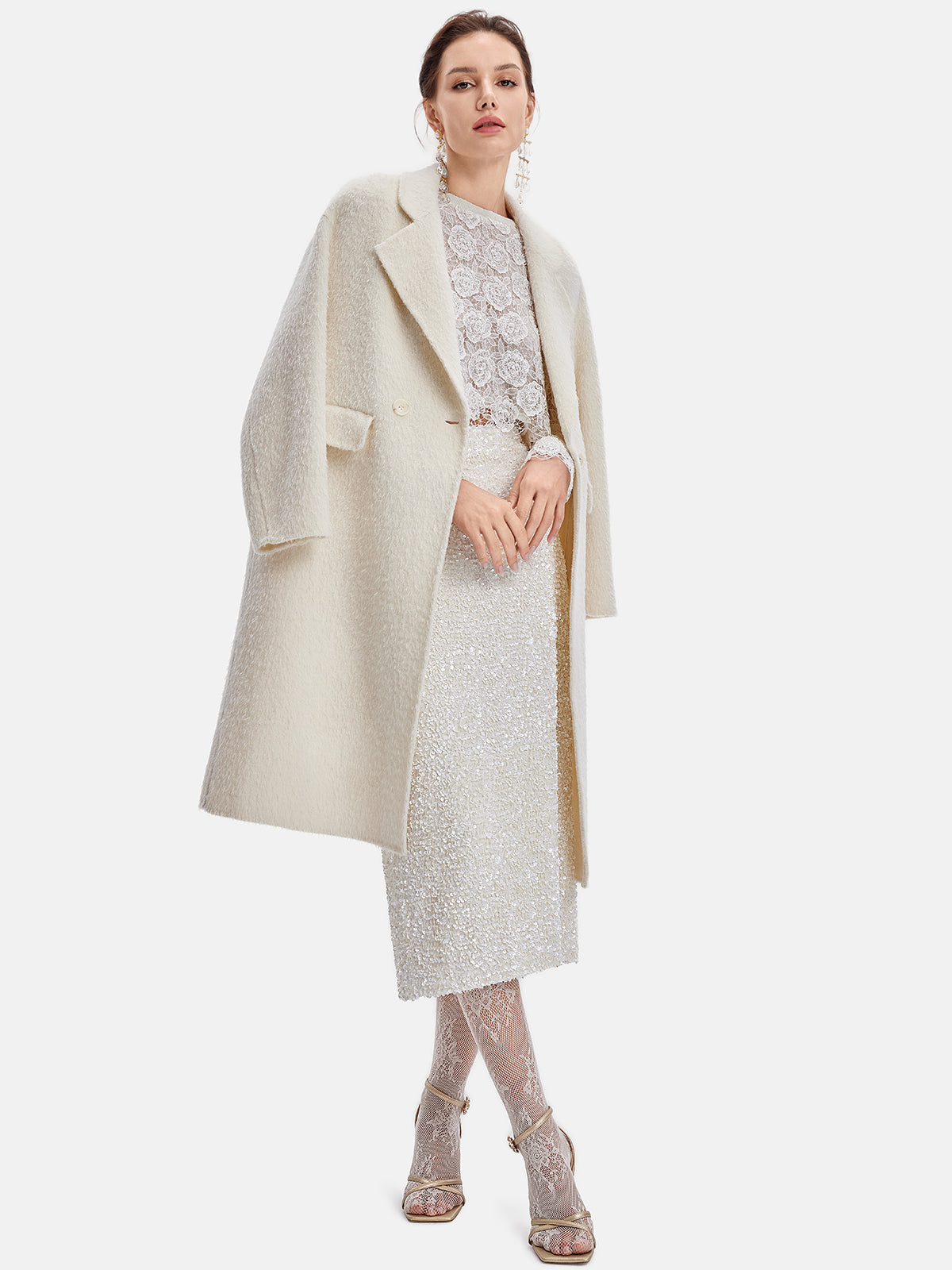 Kragenjacke aus australischer Alpakawolle