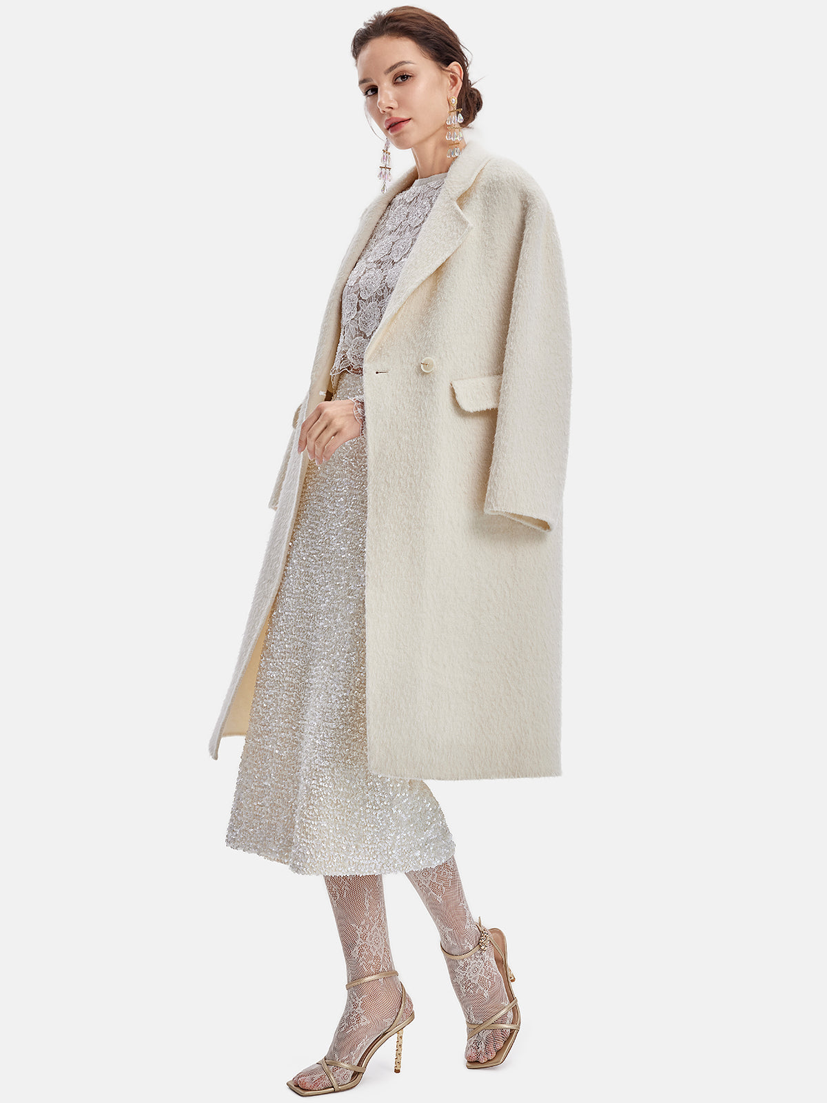 Kragenjacke aus australischer Alpakawolle